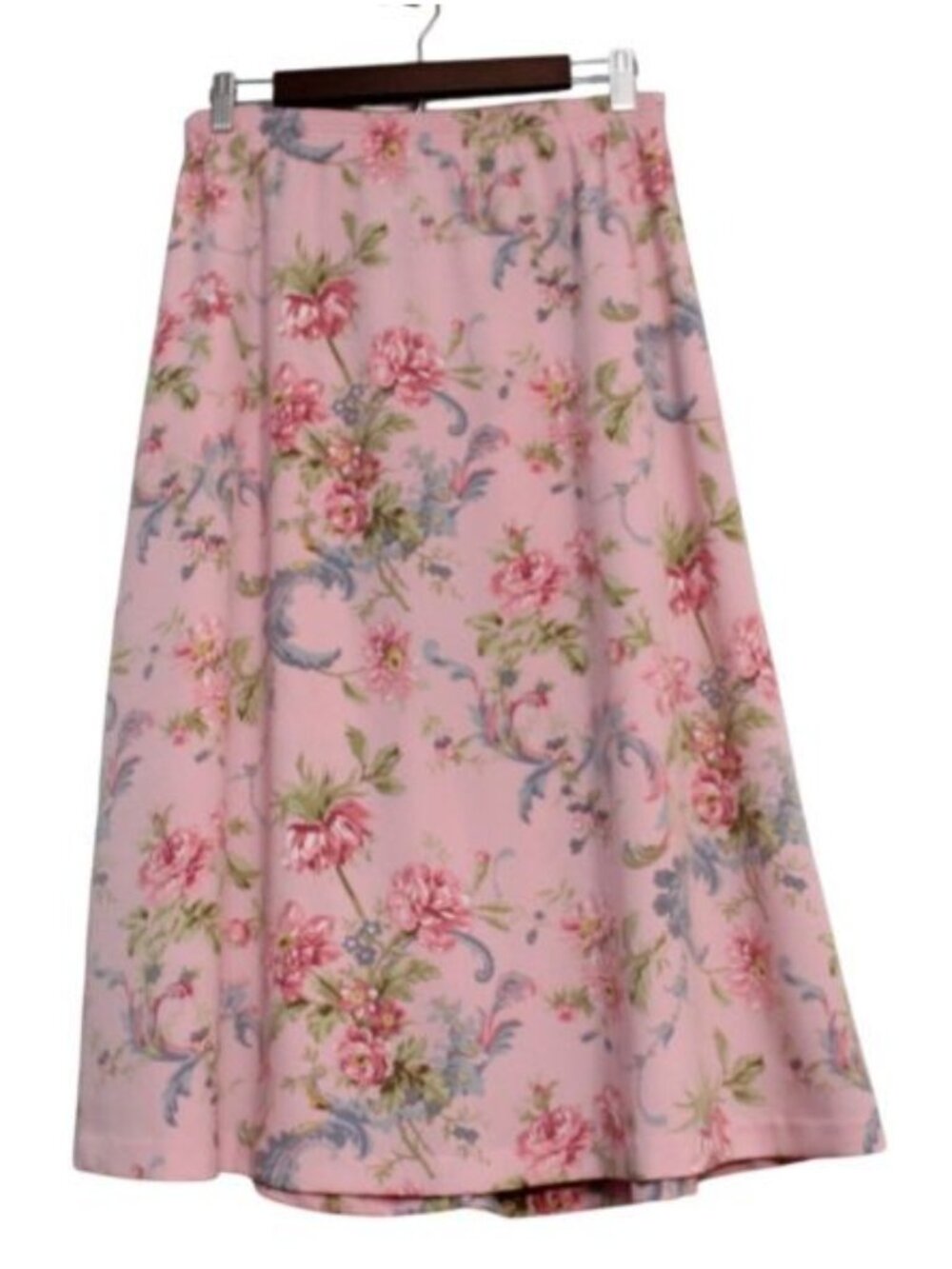 Vintage Floral Skirt XS Pastel Feminine Cottagecore Grandma Whimsical Pockets